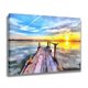 thumbnail image 2 of Póster de paisaje de arte de pared con vista al lago al atardecer, pintura decorativa, lienzo, arte de pared, carteles para sala de estar, pintura para dormitorio, estilo marco, 40 x 60 cm, 2 of 8