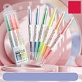 thumbnail image 3 of Coloring Markers Clerance, Hwkond Fluorescent Notebook Pen Color Double Headed Rough Scratch Key Set Light Pen Color Pen Candy Color 3ml, Back to College, 3 of 5