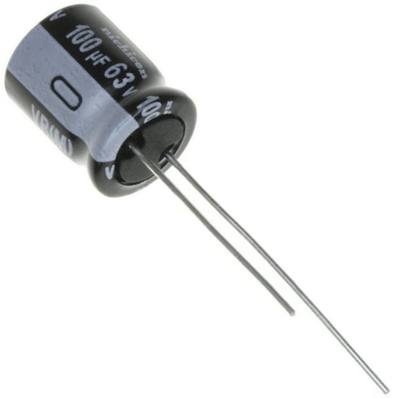 Pack of 10 UVR1J101MPD Aluminum Electrolytic Capacitors 100UF 20% 63V Radial, Can :RoHS