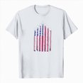thumbnail image 5 of ORT American Flag T Shirt Women 4th of July Shirt Patriotic T-Shirt American Flag Short Sleeve Tops(Z12-White,XL), 5 of 5