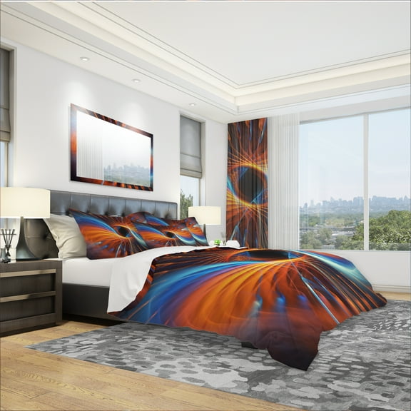 Designart 'Centered' Modern & Contemporary Duvet Cover Set