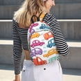 thumbnail image 5 of Honeii Doodle Cars Print Canvas Backpack for School & Outdoor,Laptop Excursion Backpack,Notebook School Bookbag For Men Women,for Work, Travel, and Everyday Use-Small, 5 of 5