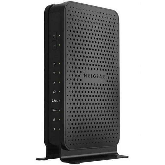 Restored NETGEAR C3700 WiFi 3.0 Cable Modem Router N600 Black (Refurbished)