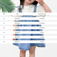thumbnail image 3 of Ruyang Toddler Girls Overall Denim Skorts Flowy Decoration Spaghetti Strap Sleeveless Skirts Summer Casual Versatile Skirts, 3 of 5