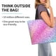 thumbnail image 2 of Balery Fun Rainbow Pink Bolsa Tote Estilo Estético con Cremalleras, Bolsa de Hombro, Bolsa de Compras Grande y Plegable, 2 of 8