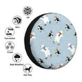 thumbnail image 4 of Naloa Skiing penguin Bear PVC Leather Spare Tire Wheel Cover Spare Tire Cover, for Car Truck SUV Camper Trailer Universal Fit(14-17in)-17 inch, 4 of 6