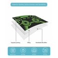 thumbnail image 5 of Quilts Twin Size, Green Game Controller Soft Comforter Bedding Set for Bed, Modern Art Gaming Handheld Black Lightweight Quilted Bedspread with Pillow Cover(2 Pieces) for All Season, 68x86 Inch, 5 of 6