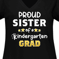 thumbnail image 4 of Inktastic Proud Sister of a Kindergarten Grad Women's Plus Size V-Neck T-Shirt, 4 of 5