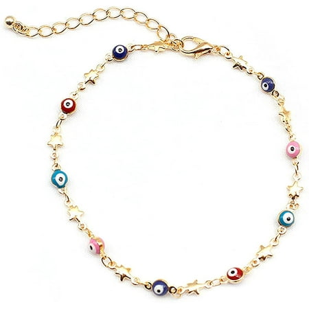Bracelet De Cheville En Perles Colorées