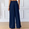 thumbnail image 4 of HAiming Wide Leg Sweatpants for Women Drawstring High Waisted Elastic Pants Plus Size Casual Loose Lounge Trousers, 4 of 7