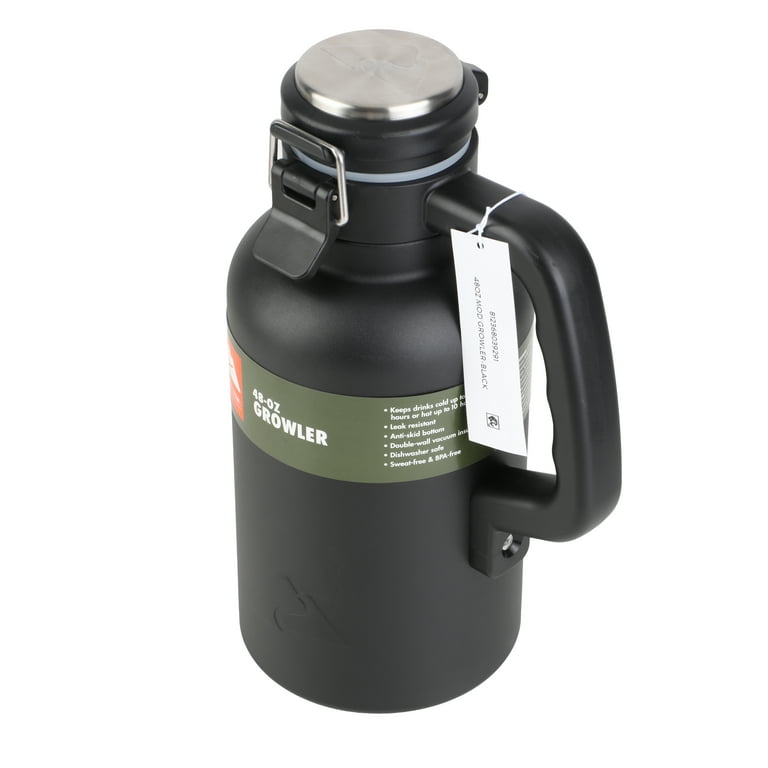 Ozark Trail 48oz Stainless Steel Insulated Growler, Leak-Proof