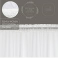 thumbnail image 5 of VHC Brands Farmhouse 16"x72" Valance White Rod Pocket Kitchen Window Curtains, 5 of 7