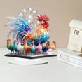 thumbnail image 6 of Eolstice Rooster With A Group Of Chicks Decor, Home Living Room Foyer Decoration, Study Display Cabinet Ornament For Farmhouse Theme, Kitchen, Shelf, 6 of 8