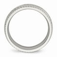 thumbnail image 3 of Stainless Steel Polished Diamond Cut Ring, 3 of 8
