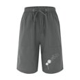 thumbnail image 4 of B91xZ Shorts de Course pour Femmes Taille Haute Décontractée Extensible avec Poches, Gris TTTG, 4 of 4