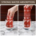 thumbnail image 4 of 2 Pcs Funny Kitchen Towels,Red Christmas Reindeer Pattern Microfiber Dish Towels,Kitchen Tea Towels,Kitchen Towel Set (18" X 26"), 4 of 7