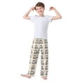 thumbnail image 3 of Wobogo Pygmy Hippo Mouton Long Pajama Pants Bottoms Soft Sleepwear with Pockets, 3 of 9