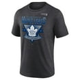 thumbnail image 2 of Men's Fanatics Heather Charcoal Toronto Maple Leafs 2025 Stanley Cup Playoffs Crossbar Tri-Blend T-Shirt, 2 of 4