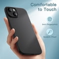 thumbnail image 6 of JETech Ultra Slim (0.35mm Thin) Case for iPhone 14 Plus 6.7-Inch, Camera Lens Cover Full Protection, Lightweight Matte Finish PP Hard Minimalist Case, Support Wireless Charging (Black), 6 of 6