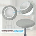thumbnail image 3 of Uxcell 2Pcs Bar Stool Covers, Elastic Bar Stool Seat Covers for 10"-13" Chair, Grey, 3 of 7
