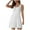 White, variant on Summer Dresses for Women 2025, Fashion Women's Solid Color Sleeveless Round Neck Tank Pleated Mini Dress(Black,S)