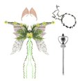 thumbnail image 2 of 4PCS/Set Fairy Wings for Women - Mother Nature Costume Woodland Elf Wings with Colorful Flowers Leaves and Vines for Adults Butterfly Wings for Renaissance Renfaire Fairy Costume Photoshoot, 2 of 8