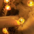 thumbnail image 2 of Halloween Pumpkin Lantern String Lights, 6.56FT 20LED Pumpkin Lights, Battery-Powered, Perfect for Indoor Outdoor Halloween Decoration (Orange), 2 of 8