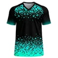 thumbnail image 2 of Betivan Men's Fashion Casual Soccer Style Soccer Printed Sport Breathable Short Sleeve Tops, 2 of 6