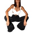 thumbnail image 3 of Women Twist Knot Crop Top Short Sleeve Sweetheart Neck Going Out Tops Ribbed Knit Fitted Bustier Tee Shirt, 3 of 9