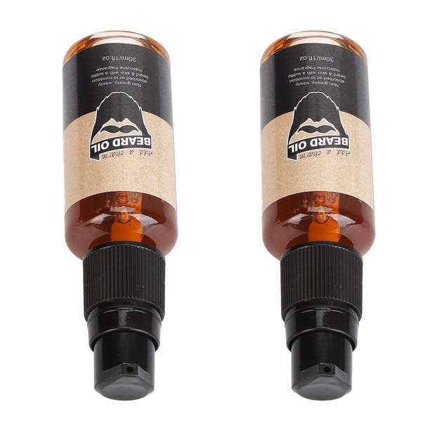 Aceite de Barba, Reduzca Las Puntas Abitas Control de Frizz 2 Piezas de Aceite Orgánnico de la Barba Ablandar La Reparación Dañada para El Cuidado Diario