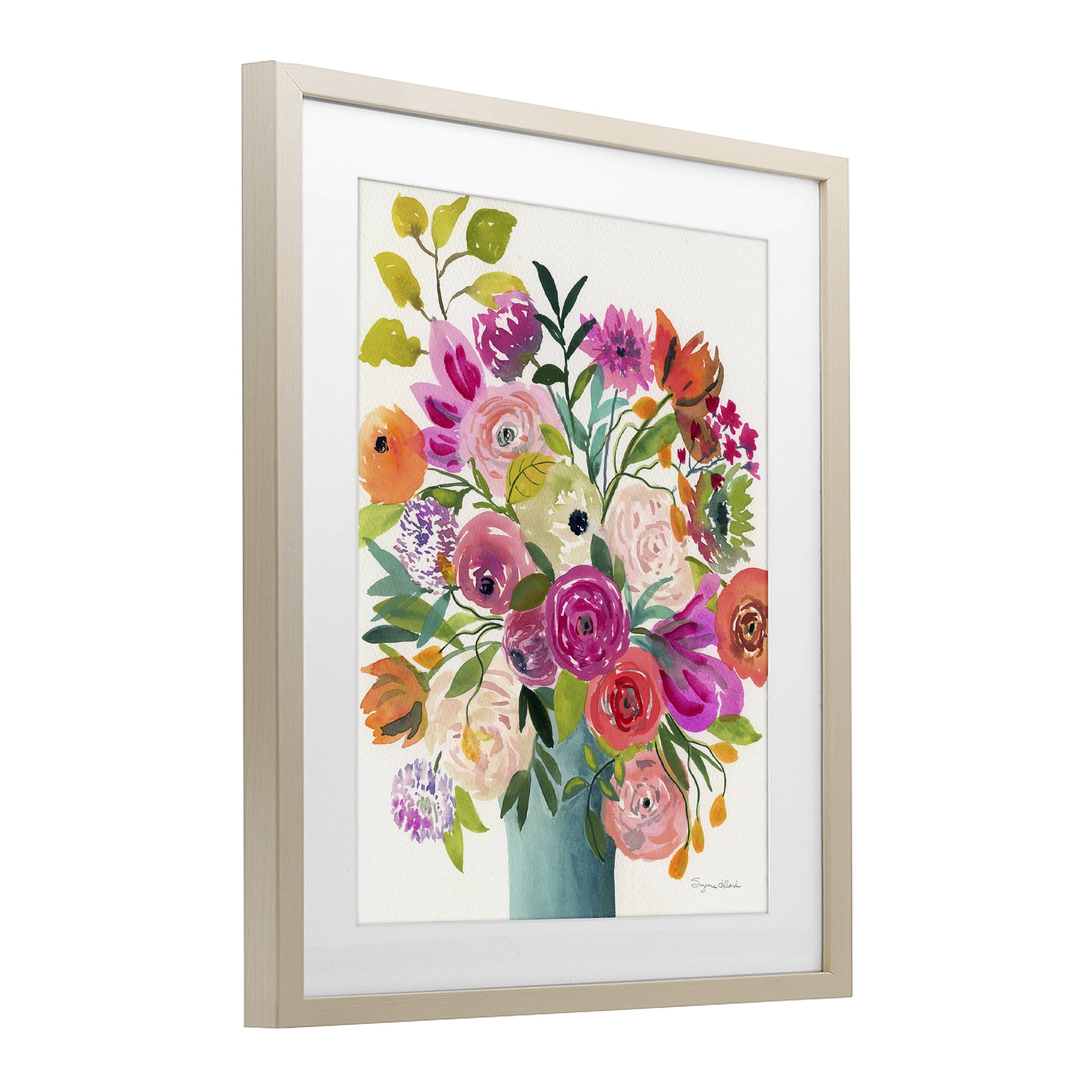 Stupell Industries Jewel Of Summer Bouquet Birch Framed Print Under Glass, design by Suzanne Allard