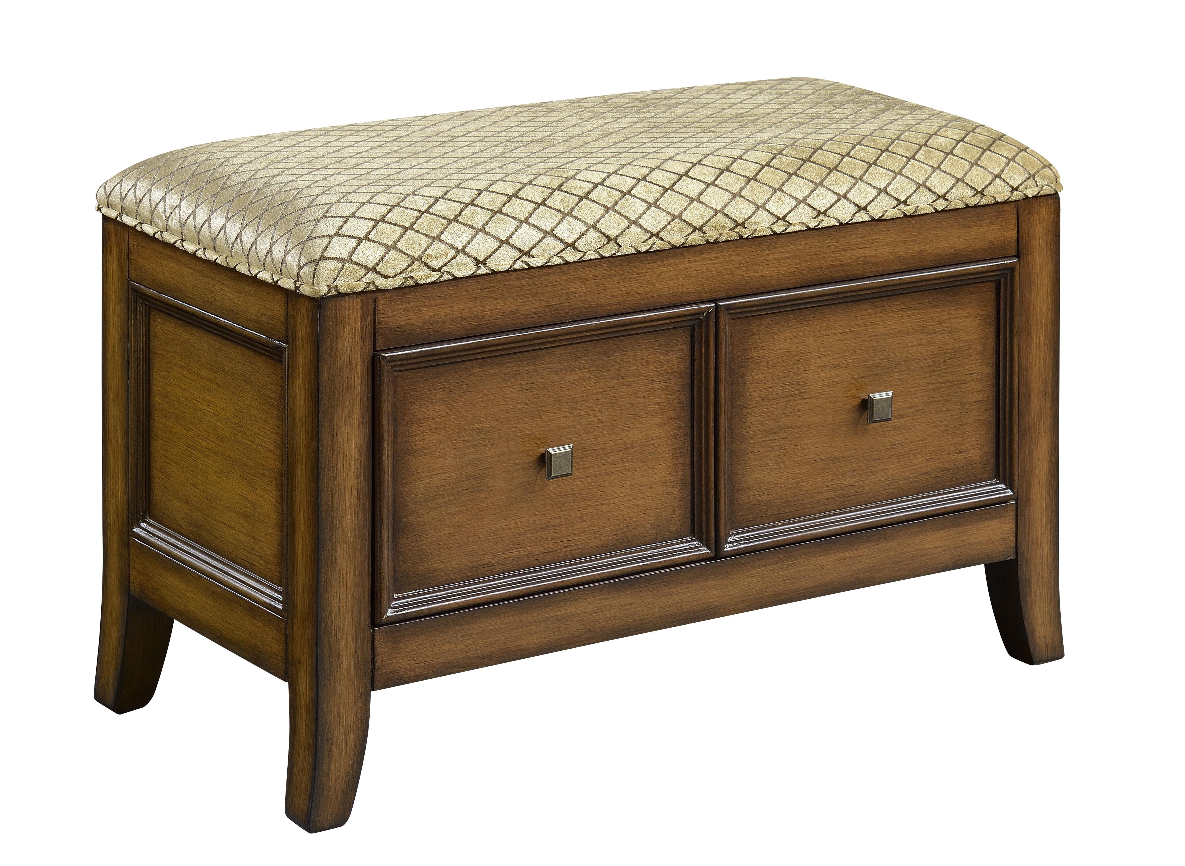 Two Drawer BenchFinishMajor Burnished Chestnut