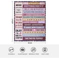 thumbnail image 6 of Retirement Gifts for Women, Farewell Gifts for Coworkers 2024, Happy Retirement Decorations, Retired Gifts for Friends Teacher Nurse Mom Boss, Classy Retirement Fleece Throw Blanket 50" x 60", 6 of 6