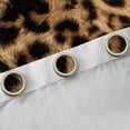 thumbnail image 4 of Homewish Animal Leopard Print Blackout Curtains Set of 2 (52x84 Each) for Teens Boys Girls,Woodland Wildlife Window Curtains,Black Brown Curtains and Drapes,Lightweight Room Decor, 4 of 6