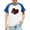 #0342-Blue, variant on Cowsor Boys & Girls Cute Print T-Shirt - Short Sleeve Round Neck Casual Tee, Trendy Designs for Four-Season Wear, School, Parties & Photoshoots 3-14 Years