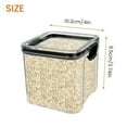 thumbnail image 3 of Airtight Food Containers - PS & Silicone Seal, Clear Stackable Design, for Kitchen Pantry Cereal Flour Storage, 3 of 8