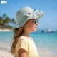 thumbnail image 3 of Sombrero Para Playa De Niña Ondulado Tejido De Paja C/ Moño azul, 3 of 7