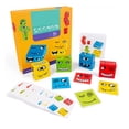 thumbnail image 2 of Bloques de construcción de madera que cambian la cara, juego de cubos de construcción de rompecabezas, bloques de construcción de rompecabezas de expresión, juego de cubo de cambio de, 2 of 9