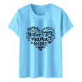 thumbnail image 4 of TechWave Fête des Mères Haut d'Entraînement à Manches Longues pour Femmes Chemises de Sport C2 Chemises Décontractées Imprimées Col Rond Tunique Blouse, 4 of 5