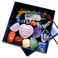 thumbnail image 2 of Kit de cristales premium BuyWeek con pulseras de columna hexagonal de 7 chakras, 2 of 14