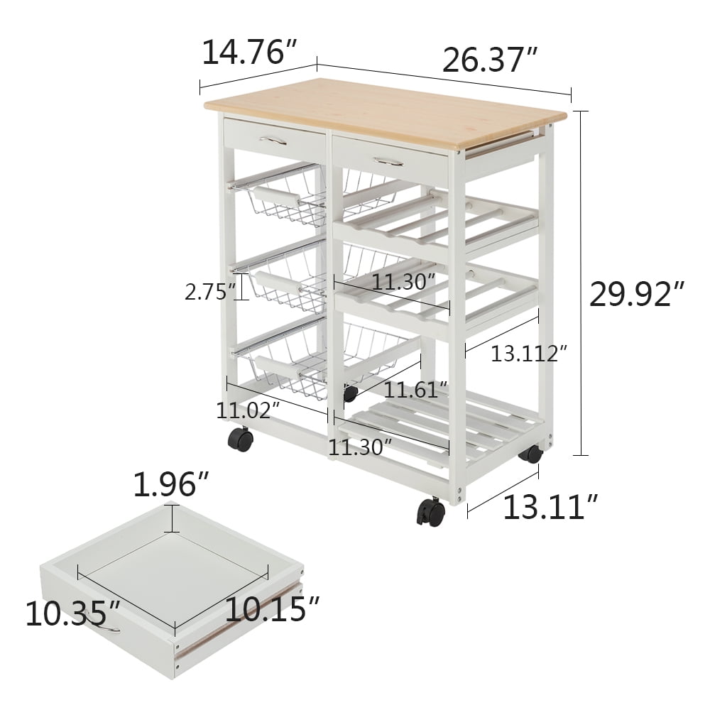 Kitchen Rolling Microwave Cart On Tiendamia Com