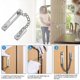 thumbnail image 5 of Cerradura de puerta de seguridad antirrobo, de acero inoxidable, con 4 tornillos para puertas corredizas y ventanas de madera., 5 of 5