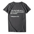 thumbnail image 4 of Patlollav Womens Plus Size Women Shirt Casual Letter Print Pullover Short Sleeve T-Shirt Tops, 4 of 5