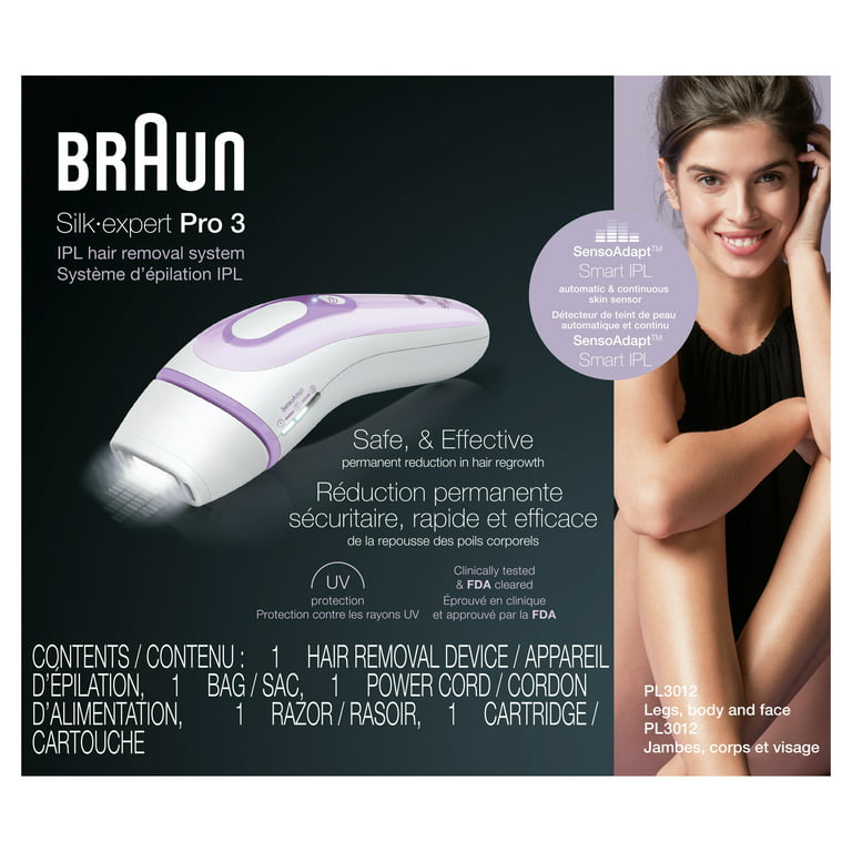 Depiladora Braun Silk Expert Pro 3, Tecnología Skin Pro, Luz