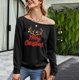 thumbnail image 2 of Tops de mujer Sudadera con estampado de invierno Tops de jersey Fridja FKASFK1861, 2 of 4