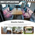 thumbnail image 3 of XYZCANDO Hummingbird Floral RV Dinette Cushion Covers Comfortable RV Accessories Stretchable Cushion Covers for Couches and Sofas Universal Furniture Covers for Women Pink, 3 of 7