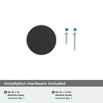 thumbnail image 4 of Amerock Balon 1-1/8 inch (29mm) Diameter Matte Black Cabinet Knob, 4 of 6