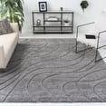 thumbnail image 2 of SAFAVIEH Florida Tamzen Abstract Shag Area Rug, Grey, 9'6" x 13', 2 of 8