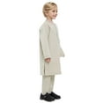 thumbnail image 5 of TJAZFJPA Newborn Outfits Baby Boy Boy's Arabic Kaftan Set Long Sleeve Youth Boys' Solid Color Robe Suit Thobe National Middle Teenage Boys Embroidered Robe Suit Arab Children's Wear Baby Boy Pants Set, 5 of 6