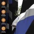 thumbnail image 5 of Tchckioa Blackout Curtains,Abstract Line Grommet Drapes for Apartment,2 Panels,52x96 Inch,Blue, 5 of 6